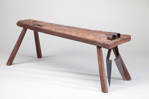 CVCSC:0158.F Sheep Shearer's Bench and Shears, artist unknown © Compton Verney, photo by Jamie Woodley