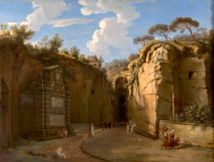 CVCSC:0206.S Vanvitelli, The Grotto of Pozzuoli, with Virgil's Tomb © Compton Verney
