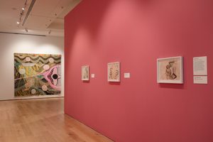 Installation view, Emma Talbot How We Learn to Love at Compton Verney, 2025. (c) Jamie Woodley and Compton Verney