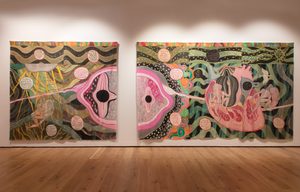 Installation view, Emma Talbot How We Learn to Love at Compton Verney, 2025. Photos by Jamie Woodley (c) Jamie Woodley and Compton Verney (4)